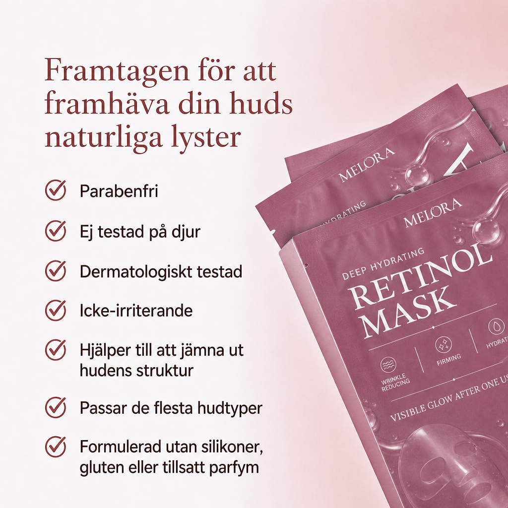 Dypt fuktighetsgivende retinolmaske