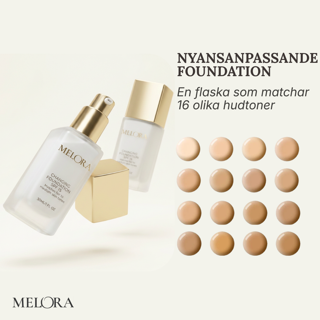 Fargetilpassende foundation 30 ml